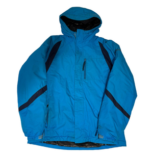Columbia Blue Grey Winter Insulated Snow Jacket Youth XL 14/16 Omni Heat